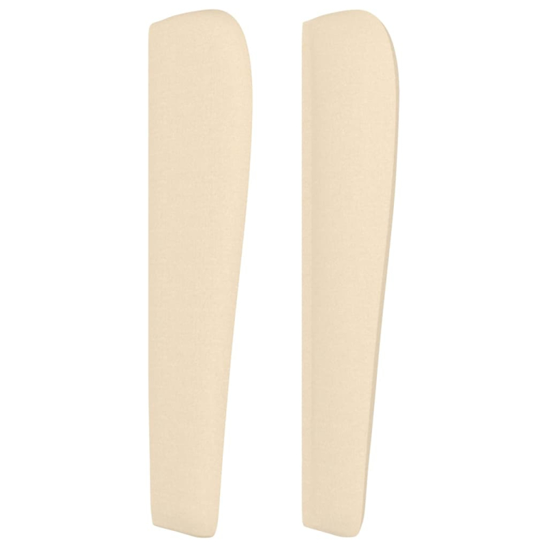 Kopfteil mit Ohren Creme 163x23x118/128 cm Stoff