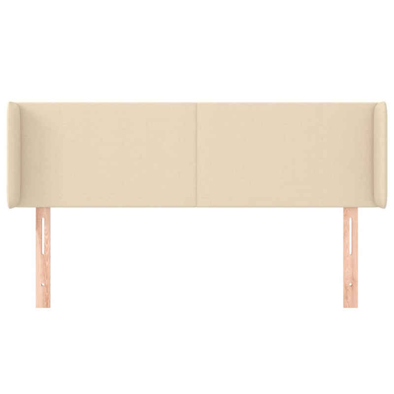 Kopfteil mit Ohren Creme 147x16x78/88 cm Stoff