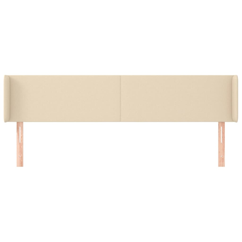 Kopfteil mit Ohren Creme 203x16x78/88 cm Stoff