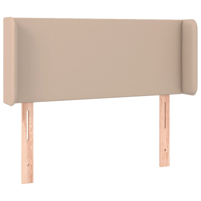 Kopfteil mit Ohren Cappuccino-Braun 93x16x78/88 cm Kunstleder