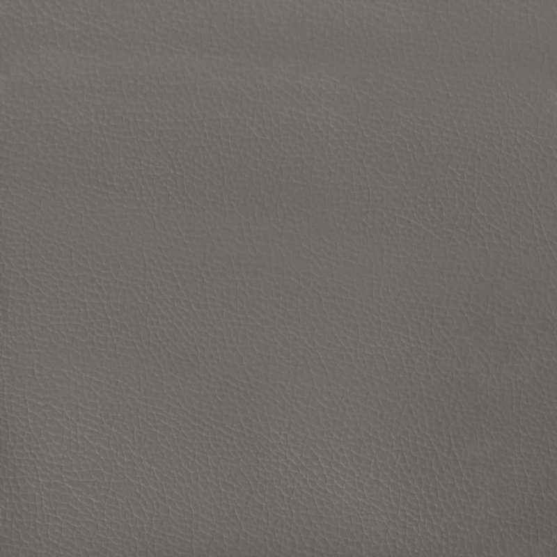 Kopfteil mit Ohren Grau 163x16x78/88 cm Kunstleder