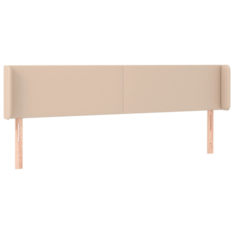 Kopfteil mit Ohren Cappuccino-Braun 163x16x78/88 cm Kunstleder