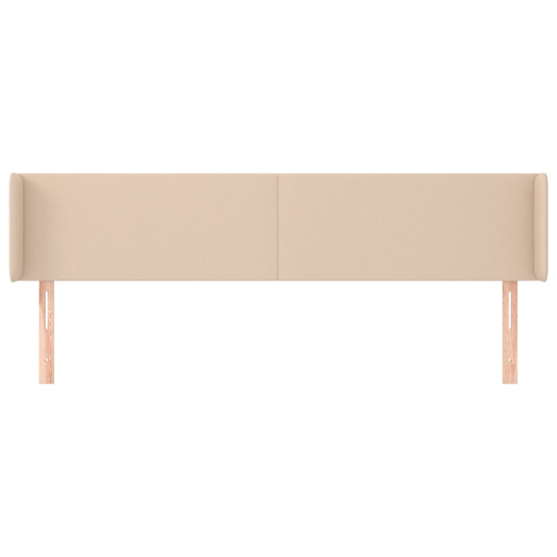 Kopfteil mit Ohren Cappuccino-Braun 163x16x78/88 cm Kunstleder