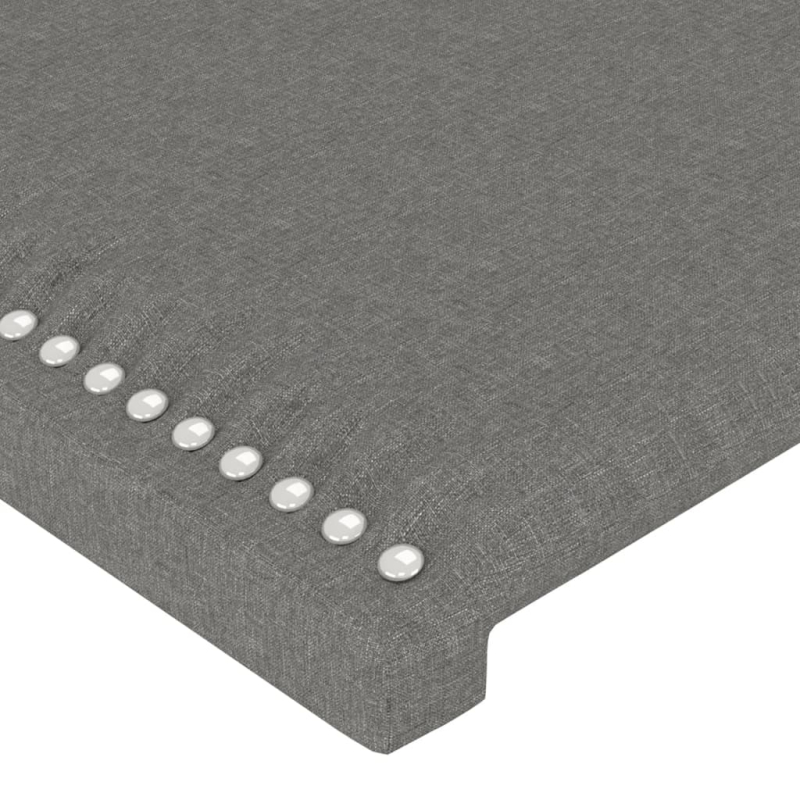 Kopfteil mit Ohren Dunkelgrau 83x16x78/88 cm Stoff