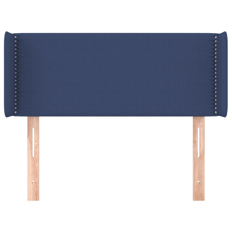 Kopfteil mit Ohren Blau 83x16x78/88 cm Stoff