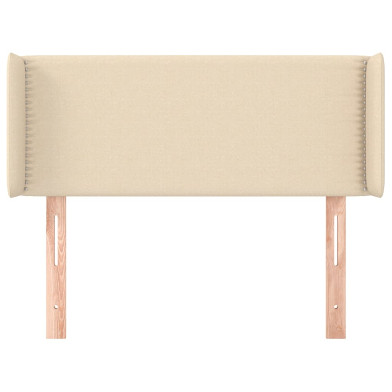 Kopfteil mit Ohren Creme 103x16x78/88 cm Stoff