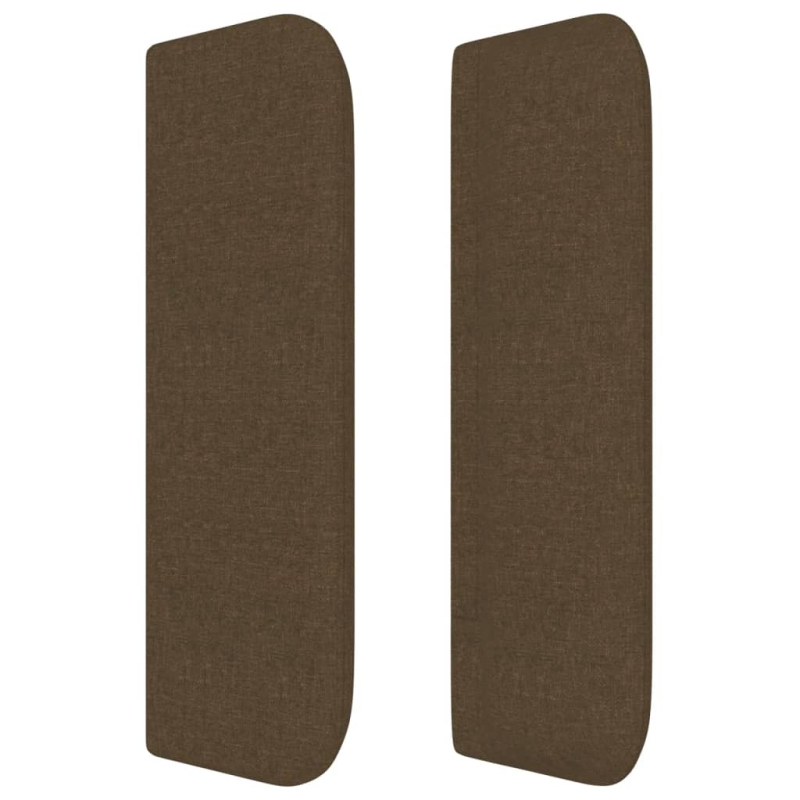Kopfteil mit Ohren Dunkelbraun 147x16x78/88 cm Stoff