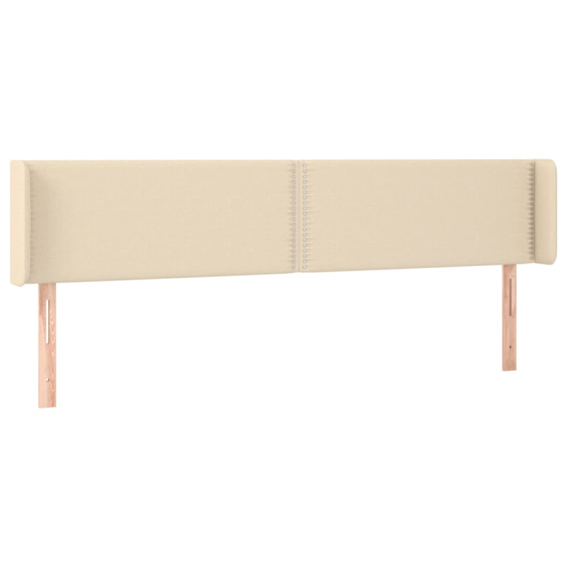 Kopfteil mit Ohren Creme 203x16x78/88 cm Stoff