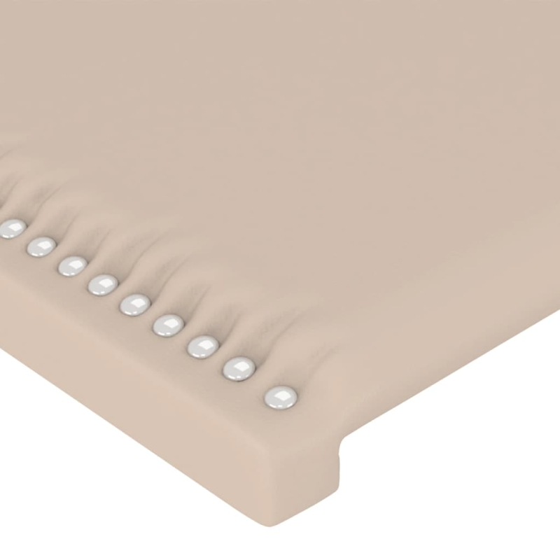 Kopfteil mit Ohren Cappuccino-Braun 147x16x78/88 cm Kunstleder