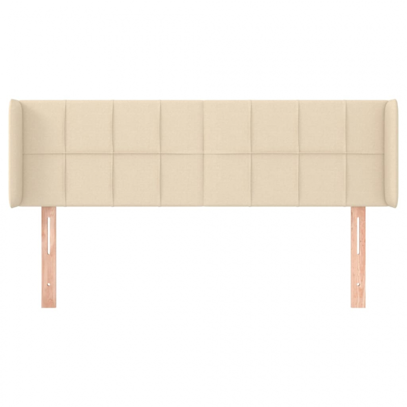 Kopfteil mit Ohren Creme 147x16x78/88 cm Stoff