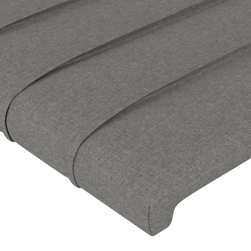 Kopfteil mit Ohren Dunkelgrau 103x16x78/88 cm Stoff