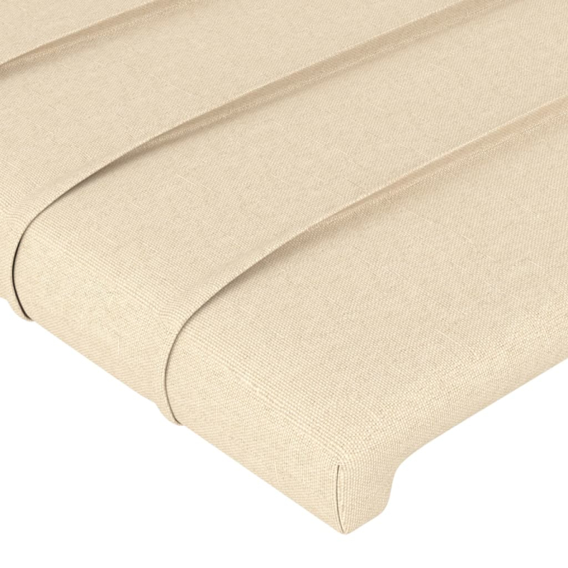 Kopfteil mit Ohren Creme 103x16x78/88 cm Stoff