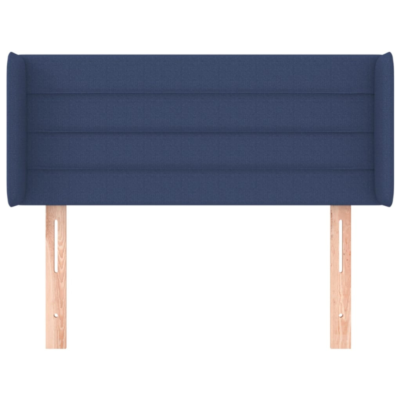 Kopfteil mit Ohren Blau 103x16x78/88 cm Stoff
