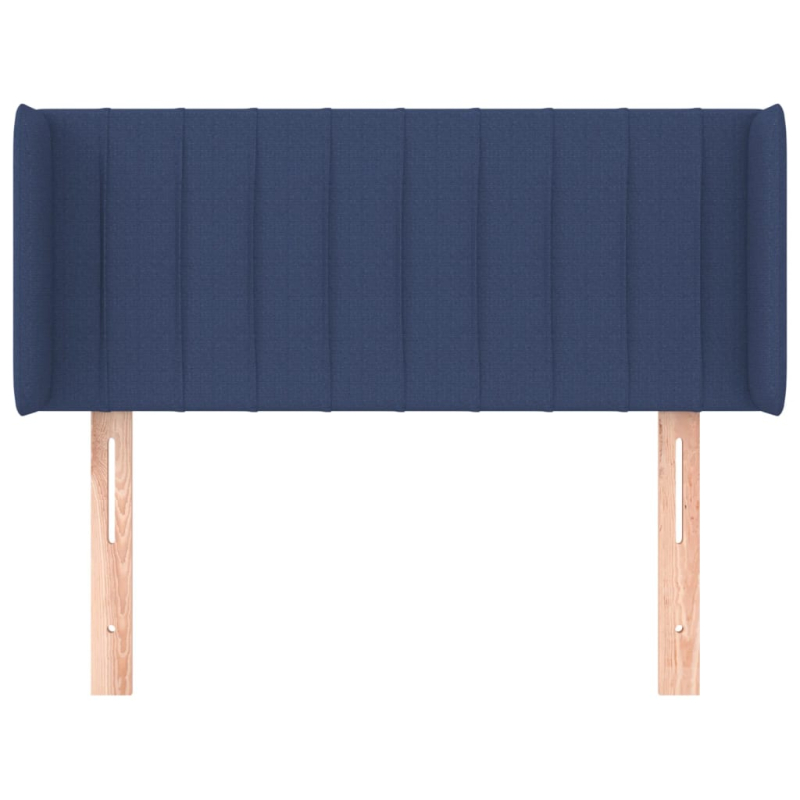 Kopfteil mit Ohren Blau 83x16x78/88 cm Stoff