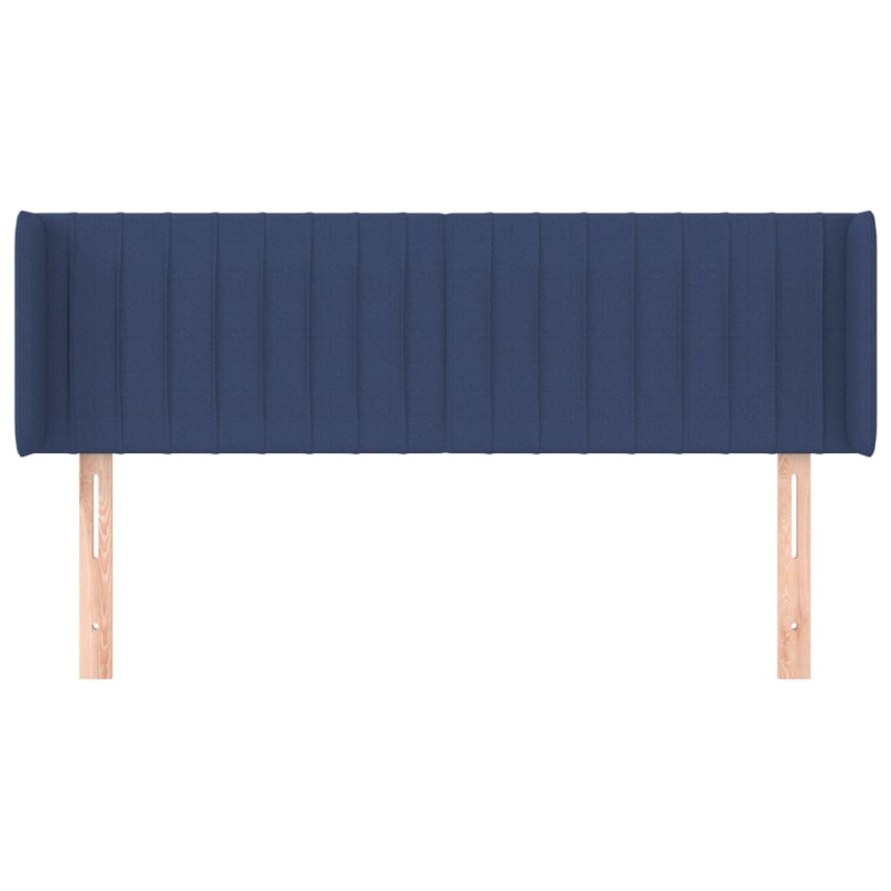 Kopfteil mit Ohren Blau 147x16x78/88 cm Stoff