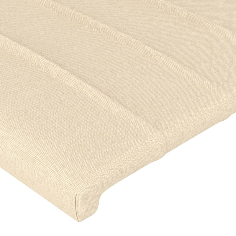 Kopfteil mit Ohren Creme 163x16x78/88 cm Stoff