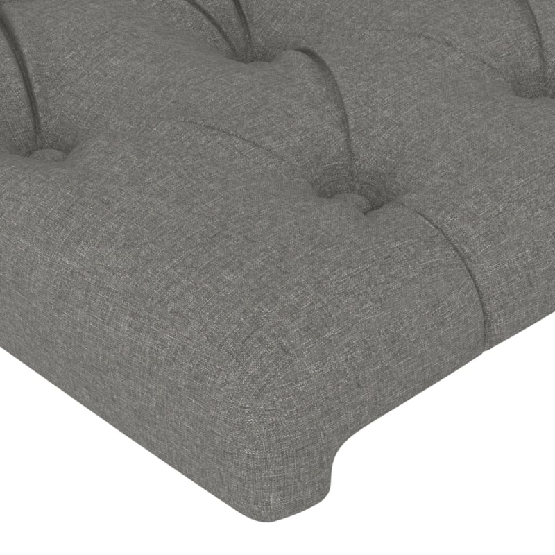 Kopfteil mit Ohren Dunkelgrau 103x16x78/88 cm Stoff