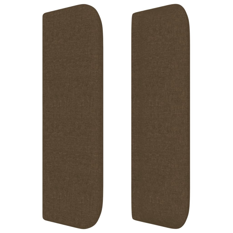 Kopfteil mit Ohren Dunkelbraun 183x16x78/88 cm Stoff