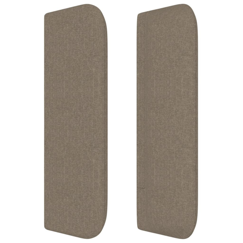 Kopfteil mit Ohren Taupe 183x16x78/88 cm Stoff