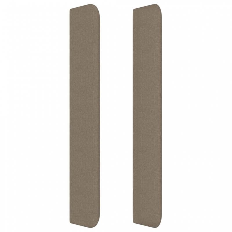 Kopfteil mit Ohren Taupe 103x16x118/128 cm Stoff