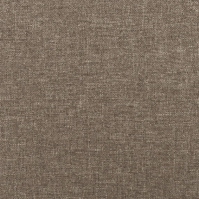 Bettgestell mit Kopfteil Taupe 200x200 cm Stoff