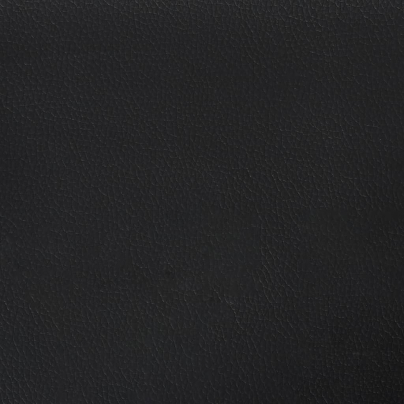 Bettgestell mit Kopfteil Schwarz 120x200 cm Kunstleder