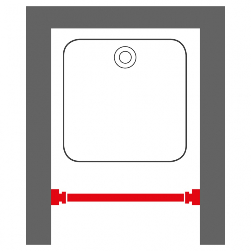 Sealskin Teleskop-Duschvorhangstange 80-130 cm Schwarz