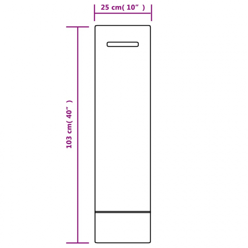 Sandsäcke 25 Stk. Dunkelgrün 103x25 cm HDPE