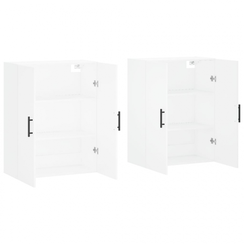 Wandschränke 2 Stk. Weiß 69,5x34x90 cm