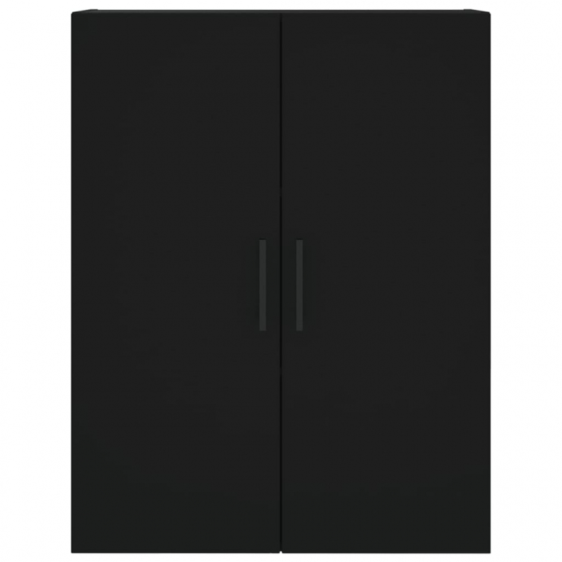 Highboard Schwarz 69,5x34x180 cm Holzwerkstoff
