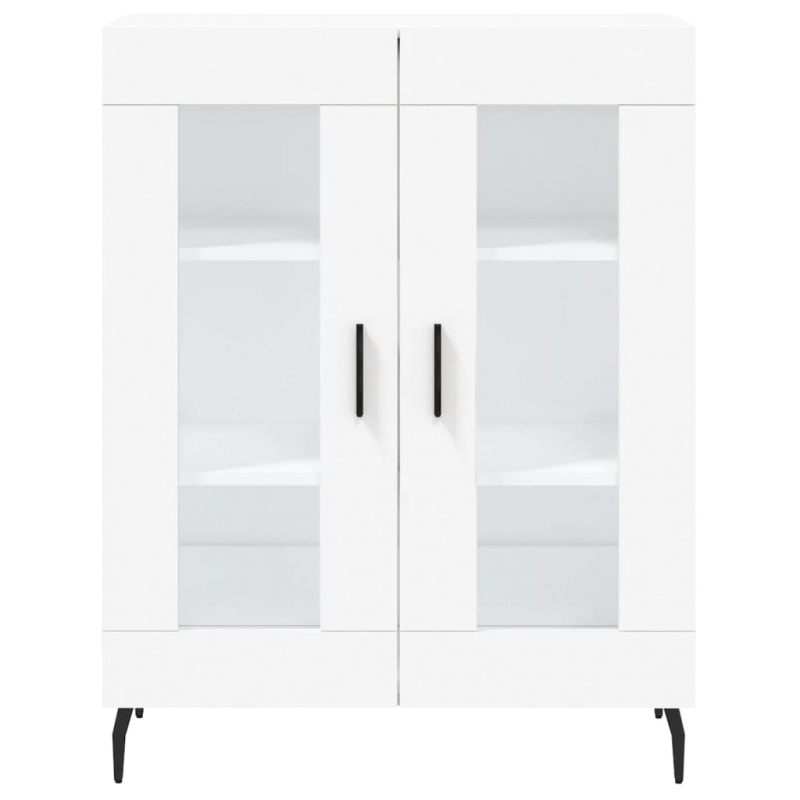 Highboard Weiß 69,5x34x180 cm Holzwerkstoff