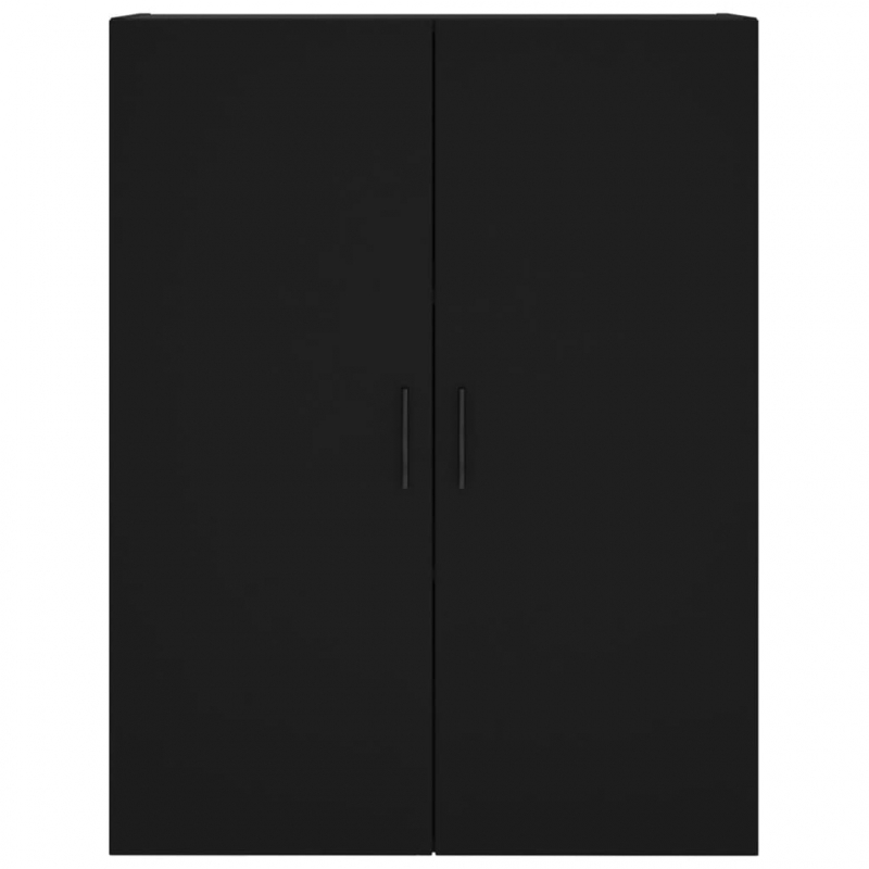 Highboard Schwarz 69,5x34x180 cm Holzwerkstoff