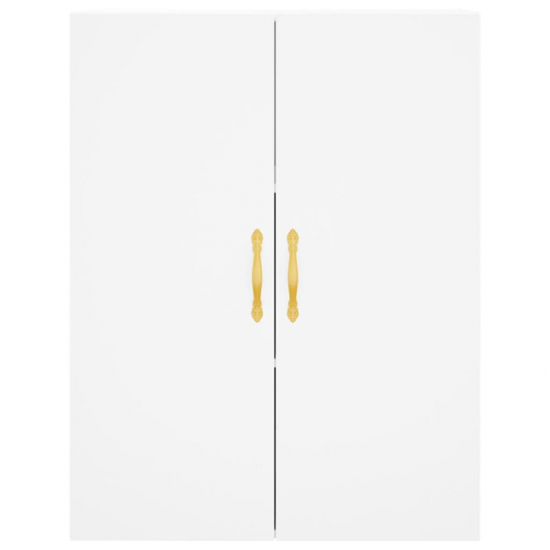 Highboard Weiß 69,5x34x180 cm Holzwerkstoff