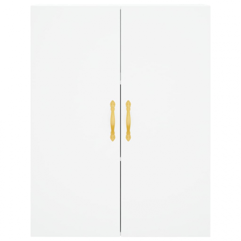 Highboard Weiß 69,5x34x180 cm Holzwerkstoff