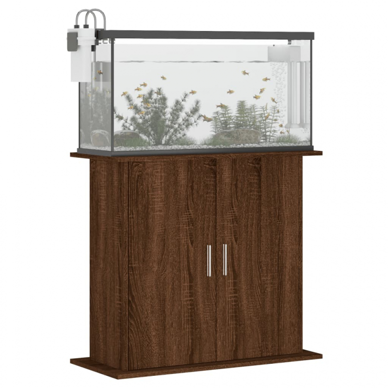 Aquariumständer Braun Eichen-Optik 81x36x73 cm Holzwerkstoff