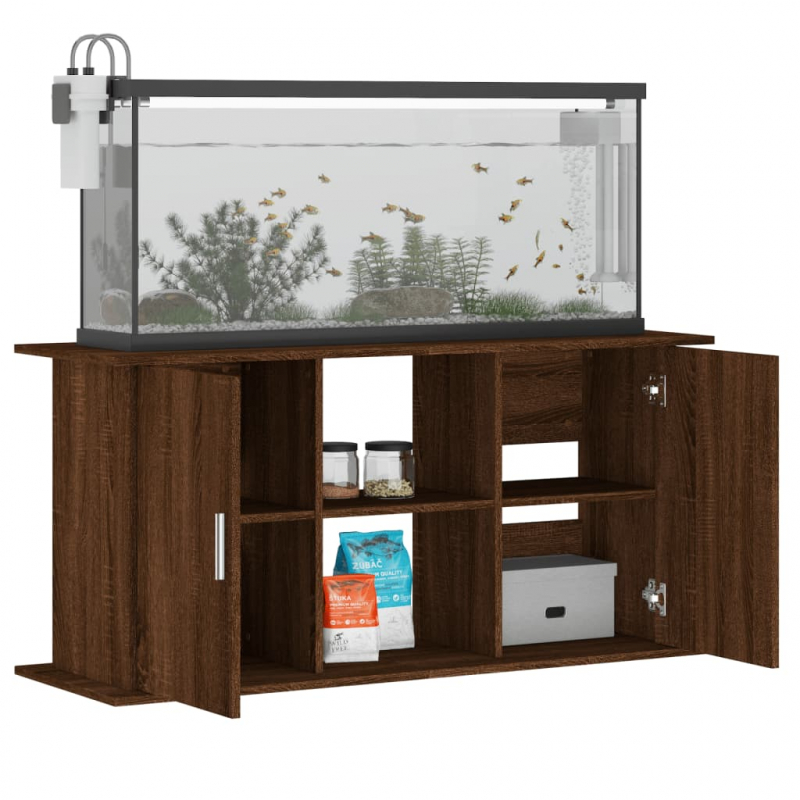 Aquariumständer Braun Eichen-Optik 121x41x58 cm Holzwerkstoff