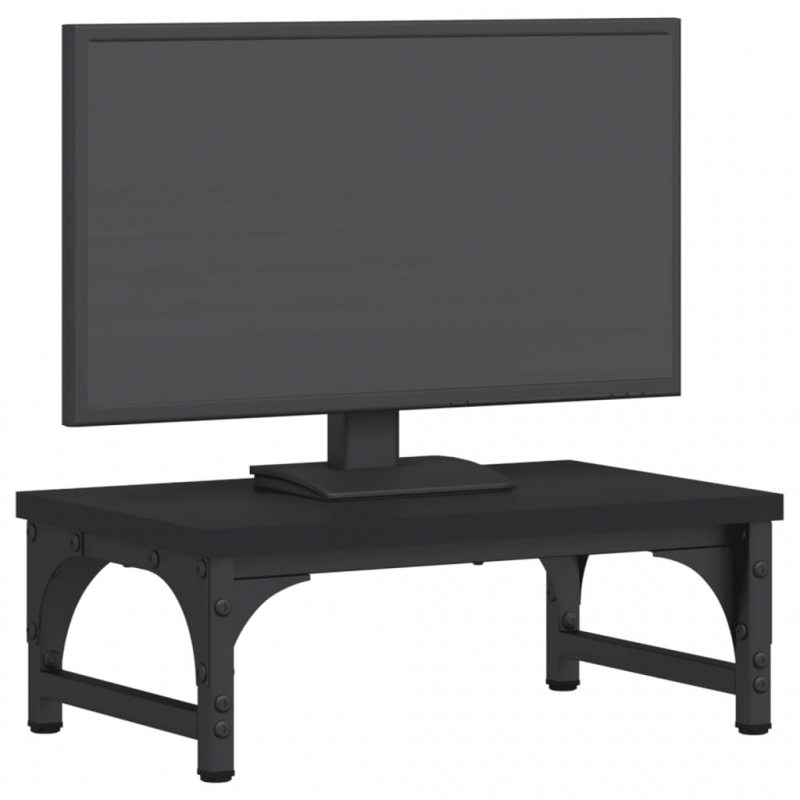 Monitorständer Schwarz 37x23x14 cm Holzwerkstoff