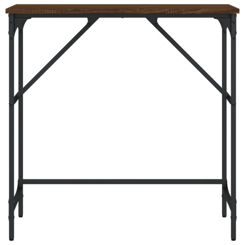 Konsolentisch Braun Eichen-Optik 75x32x75 cm Holzwerkstoff