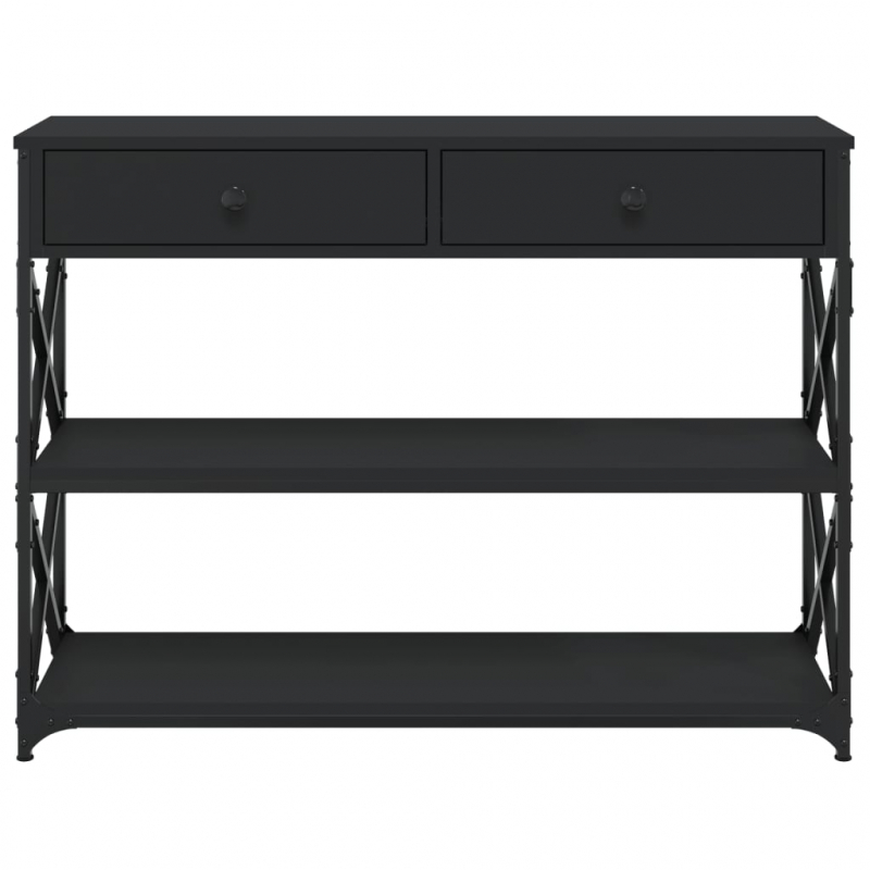 Konsolentisch Schwarz 100x28x75 cm Holzwerkstoff
