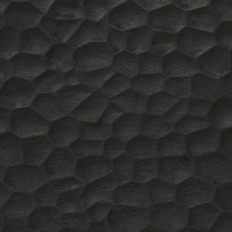 Nachttische 2 Stk. Schwarz 40x33x46 cm Massivholz Mango