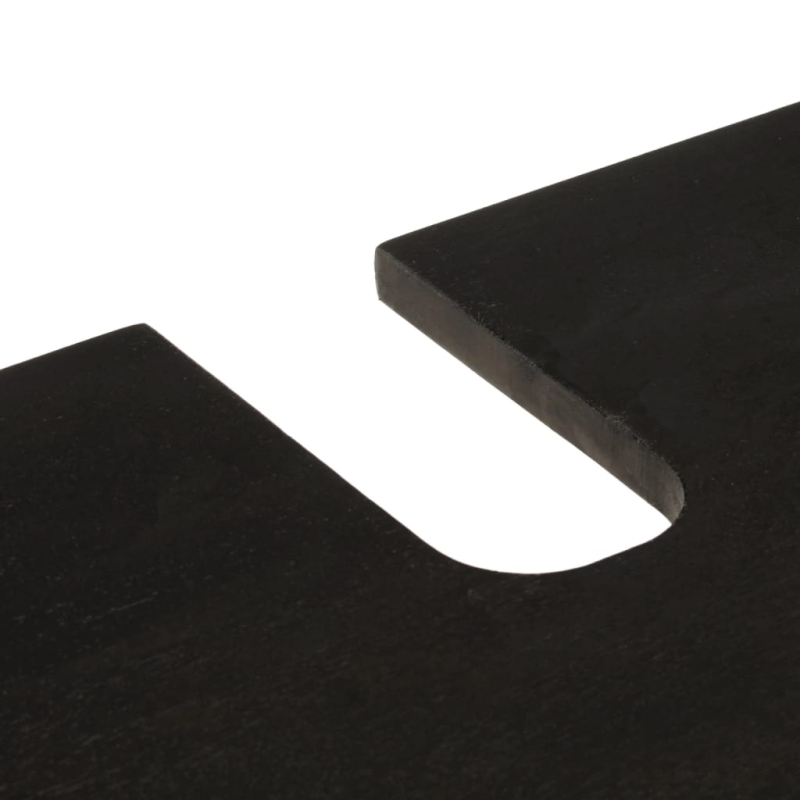 Waschbeckenunterschrank Schwarz 62x33x58 cm Massivholz Mango