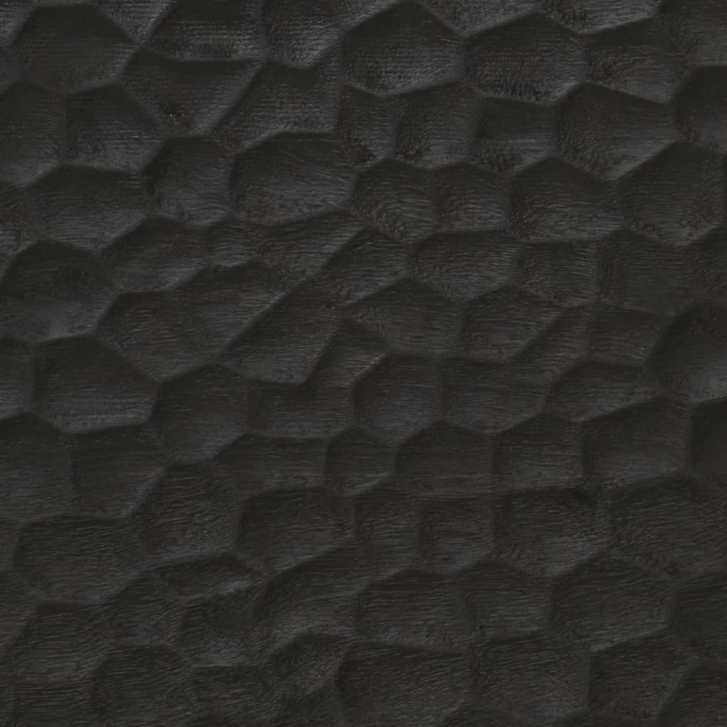 Waschbeckenunterschrank Schwarz 62x33x58 cm Massivholz Mango