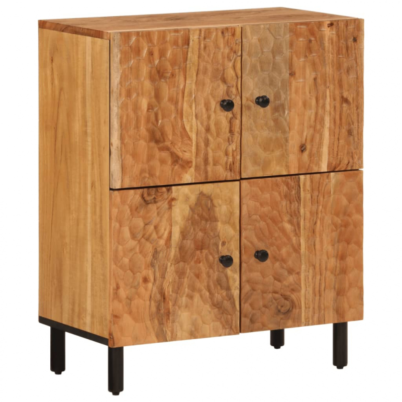 Beistellschrank 60x33x75 cm Massivholz Akazie