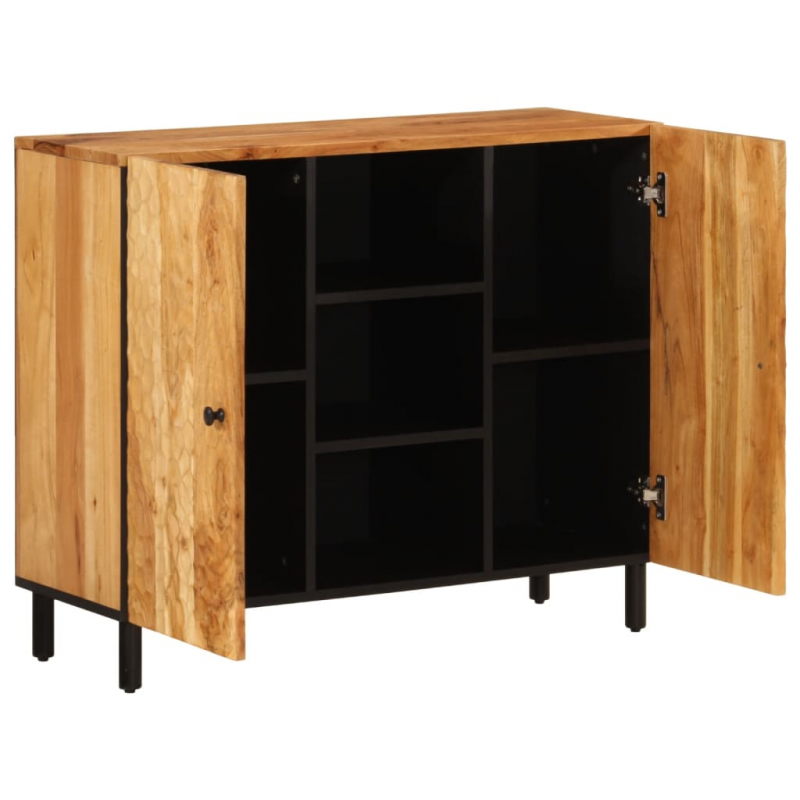 Beistellschrank 90x33x75 cm Massivholz Akazie