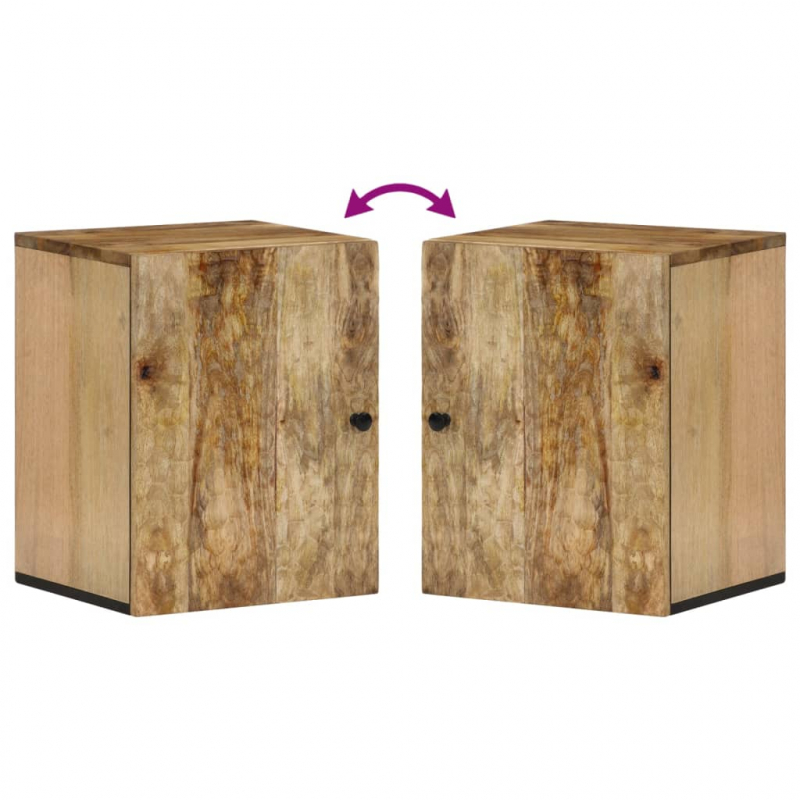 Bad-Wandschrank 38x33x48 cm Massivholz Mango