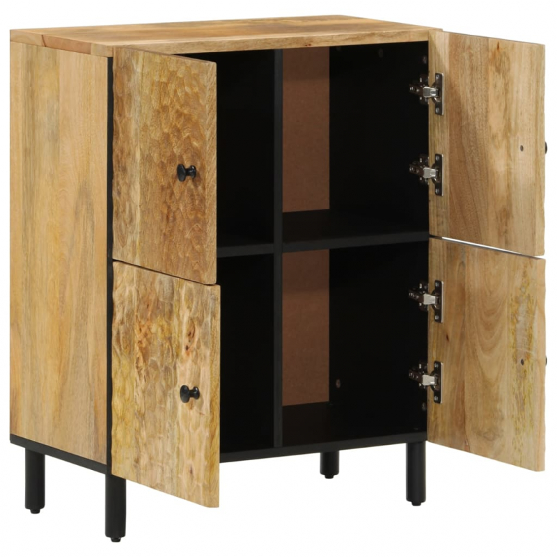 Beistellschrank 60x33x75 cm Massivholz Mango