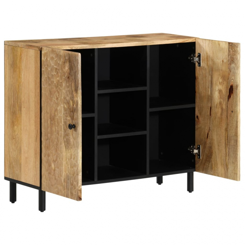 Beistellschrank 90x33x75 cm Massivholz Mango