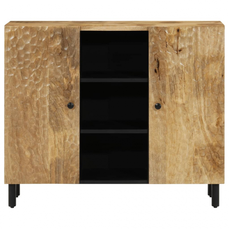 Beistellschrank 90x33x75 cm Massivholz Mango