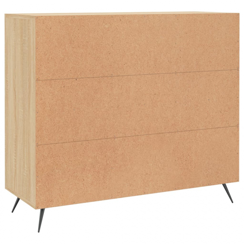 Sideboard Sonoma-Eiche 90x34x80 cm Holzwerkstoff