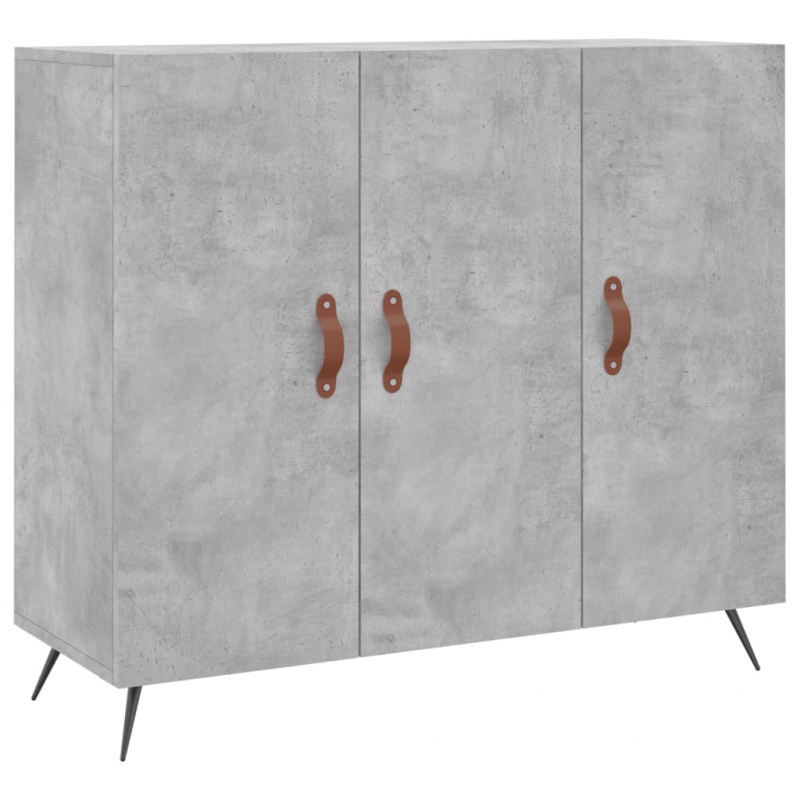 Sideboard Betongrau 90x34x80 cm Holzwerkstoff